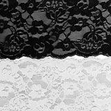Maxbell 10Pcs 5 Yards Large Tiny Stretch Lace Trim Ribbon Mesh Trimming Black 15cm