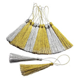 Maxbell Pack of 30 Assorted 13cm Silky Floss Bookmark Tassels with 5cm Cord Loop and Small Chinese Knot for Jewelry Making, Souvenir, Bookmarks, Earring, Pendant DIY Craft Accessory - Aladdin Shoppers