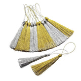 Maxbell Pack of 30 Assorted 13cm Silky Floss Bookmark Tassels with 5cm Cord Loop and Small Chinese Knot for Jewelry Making, Souvenir, Bookmarks, Earring, Pendant DIY Craft Accessory - Aladdin Shoppers