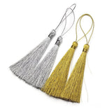 Maxbell Pack of 30 Assorted 13cm Silky Floss Bookmark Tassels with 5cm Cord Loop and Small Chinese Knot for Jewelry Making, Souvenir, Bookmarks, Earring, Pendant DIY Craft Accessory - Aladdin Shoppers