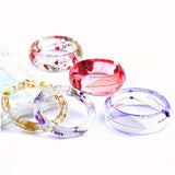 Maxbell Hollow Cube Plastic Candle Mold Tealight Candle Holder Mould & Dried Flowers