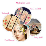 Maxbell 3x10pcs Mixed Color Pressed Dried Sakura Flowers Cherry Blossom for Art Craft