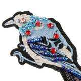 Maxbell 2 Pieces Bird Ladybird Rhinestones Beaded Patches Embroidery Fabric Applique DIY - Aladdin Shoppers