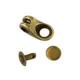 Maxbell 2x20 Sets Carabiner Shoelace Buckles Non-slip Stopper Rope Clips Clamp Bronze