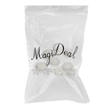 Maxbell 10 Pieces Mixed Diamond Flower Center Buttons Pearl Embellishment for Bouquet, DIY Wedding Craft, Scrapbooking Card, Flat back Rhinestone Embellishment - Aladdin Shoppers