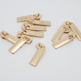 Maxbell 10 Pieces Fashion Alloy Gold Zip Puller/Zipper Pull Sliders Head Zipper Repair Kit 7x25mm for Clothes Bag Jeans Qulit - Aladdin Shoppers