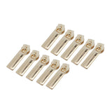 Maxbell 10 Pieces Fashion Alloy Gold Zip Puller/Zipper Pull Sliders Head Zipper Repair Kit 7x25mm for Clothes Bag Jeans Qulit - Aladdin Shoppers