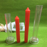 Maxbell 4pcs Plastic Round Church Top Candle Molds Mould for DIY Candle Making