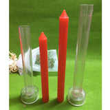 Maxbell 4pcs Plastic Round Church Top Candle Molds Mould for DIY Candle Making