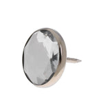 Maxbell 50pcs Crystal Sofa Headboard Buttons Upholstery Decoration Silver 20/22mm