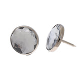 Maxbell 50pcs Crystal Sofa Headboard Buttons Upholstery Decoration Silver 20/22mm