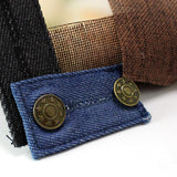 Maxbell 3 Pieces Blue Denim Jeans Pants Skirt Waist Extender Button Waist Expander