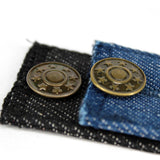 Maxbell 3 Pieces Blue Denim Jeans Pants Skirt Waist Extender Button Waist Expander