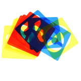 Maxbell 36 Pieces Arabic Numbers & Alphabet Drawing Template Stencils Ruler for Kids