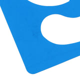 Maxbell 36 Pieces Arabic Numbers & Alphabet Drawing Template Stencils Ruler for Kids