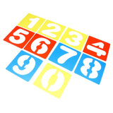 Maxbell 36 Pieces Arabic Numbers & Alphabet Drawing Template Stencils Ruler for Kids