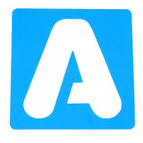 Maxbell 36 Pieces Arabic Numbers & Alphabet Drawing Template Stencils Ruler for Kids