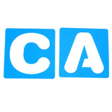 Maxbell 36 Pieces Arabic Numbers & Alphabet Drawing Template Stencils Ruler for Kids