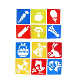 Maxbell 12 Pieces Plastic Drawing Template Stencils Ruler for Kids DIY Crafts Toys