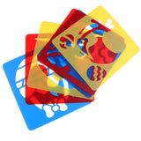 Maxbell 12 Pieces Plastic Drawing Template Stencils Ruler for Kids DIY Crafts Toys