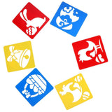 Maxbell 12 Pieces Plastic Drawing Template Stencils Ruler for Kids DIY Crafts Toys