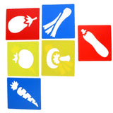 Maxbell 12 Pieces Plastic Drawing Template Stencils Ruler for Kids DIY Crafts Toys