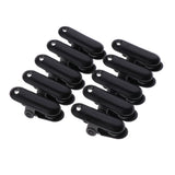 Maxbell Maxbell 10 Pieces Plastic Tie Down Emergency Awning Set Tarp Clips Tent Clamps Black