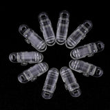 Maxbell Maxbell 10 Pieces Plastic Tie Down Emergency Awning Set Tarp Clips Tent Clamps Clear