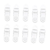 Maxbell Maxbell 10 Pieces Plastic Tie Down Emergency Awning Set Tarp Clips Tent Clamps Clear
