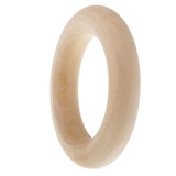 Maxbell 10 Pieces 58mm Wooden Loop Connectors Circles Natural Wood Teething Rings for DIY Craft - Aladdin Shoppers