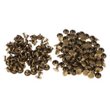 Maxbell 100 Pieces Single Cap Rapid Rivets DIY Leather Repair 8x5mm; 8x7mm bronze - Aladdin Shoppers