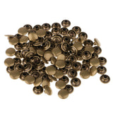 Maxbell 100 Pieces Single Cap Rapid Rivets DIY Leather Repair 8x5mm; 8x7mm bronze - Aladdin Shoppers