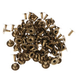 200 Pieces Single Cap Rapid Rivets DIY Leather Craft Repair 9x8mm