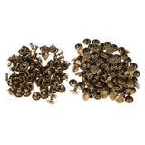 200 Pieces Single Cap Rapid Rivets DIY Leather Craft Repair 9x8mm