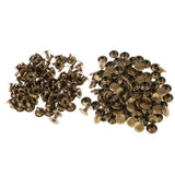 200 Pieces Single Cap Rapid Rivets DIY Leather Craft Repair 9x8mm