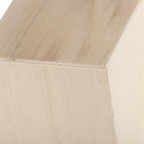 Maxbell 2pcs  Unfinished Wood Pen Container Brush Pot for Kids DIY Craft