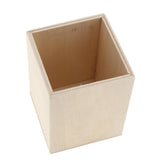 Maxbell 2pcs  Unfinished Wood Pen Container Brush Pot for Kids DIY Craft