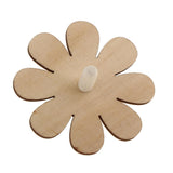 Maxbell 4 Pieces Assorted Unfinished Wood Peg-Top Spinning Top Gyro for Kids DIY Crafts - Aladdin Shoppers