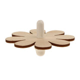 Maxbell 4 Pieces Assorted Unfinished Wood Peg-Top Spinning Top Gyro for Kids DIY Crafts - Aladdin Shoppers