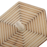 Maxbell 4 Pieces Assorted Unfinished Wood Peg-Top Spinning Top Gyro for Kids DIY Crafts - Aladdin Shoppers