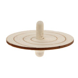 Maxbell 4 Pieces Assorted Unfinished Wood Peg-Top Spinning Top Gyro for Kids DIY Crafts - Aladdin Shoppers