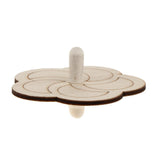 Maxbell 4 Pieces Assorted Unfinished Wood Peg-Top Spinning Top Gyro for Kids DIY Crafts - Aladdin Shoppers