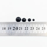 Maxbell 2xBlack Half Pearl Beads Flat Back Cabochon for DIY Scrapbooking 4mm 300pcs