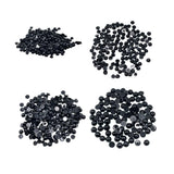 Maxbell 2xBlack Half Pearl Beads Flat Back Cabochon for DIY Scrapbooking 4mm 300pcs