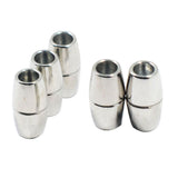 Maxbell 10pcs Round Alloy Magnetic Clasp for DIY Bracelet Necklace Making Multicolor