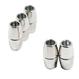 Maxbell 10pcs Round Alloy Magnetic Clasp for DIY Bracelet Necklace Making Multicolor
