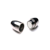 Maxbell 15pcs Round Alloy Magnetic Clasp for DIY Bracelet Necklace Making Multicolor