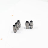 Maxbell 10pcs Round Alloy Magnetic Clasp for DIY Bracelet Necklace Making Multicolor
