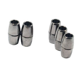 Maxbell 10pcs Round Alloy Magnetic Clasp for DIY Bracelet Necklace Making Multicolor