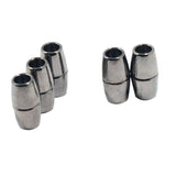 Maxbell 10pcs Round Alloy Magnetic Clasp for DIY Bracelet Necklace Making Multicolor